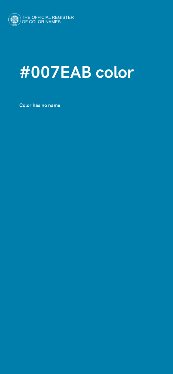 #007EAB color image
