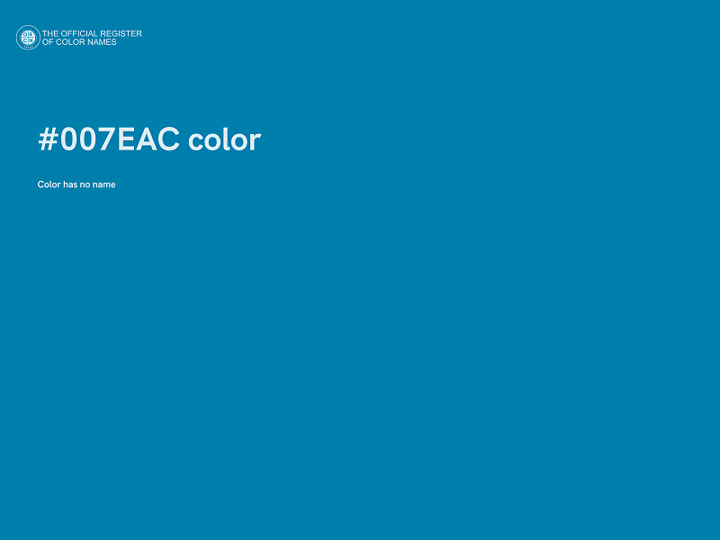 #007EAC color image