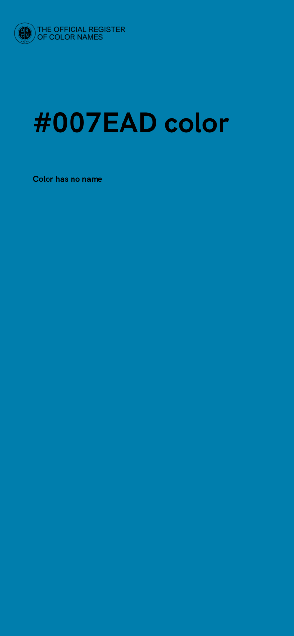 #007EAD color image