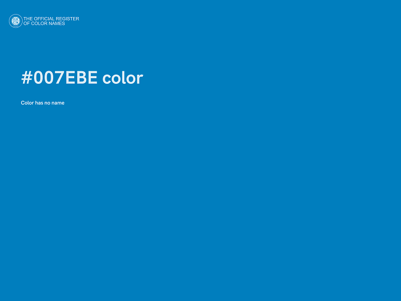 #007EBE color image