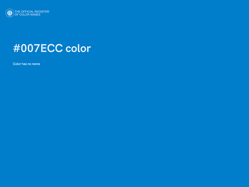 #007ECC color image