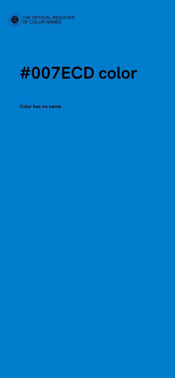 #007ECD color image
