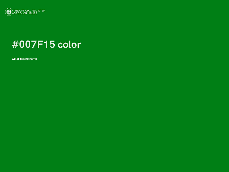 #007F15 color image