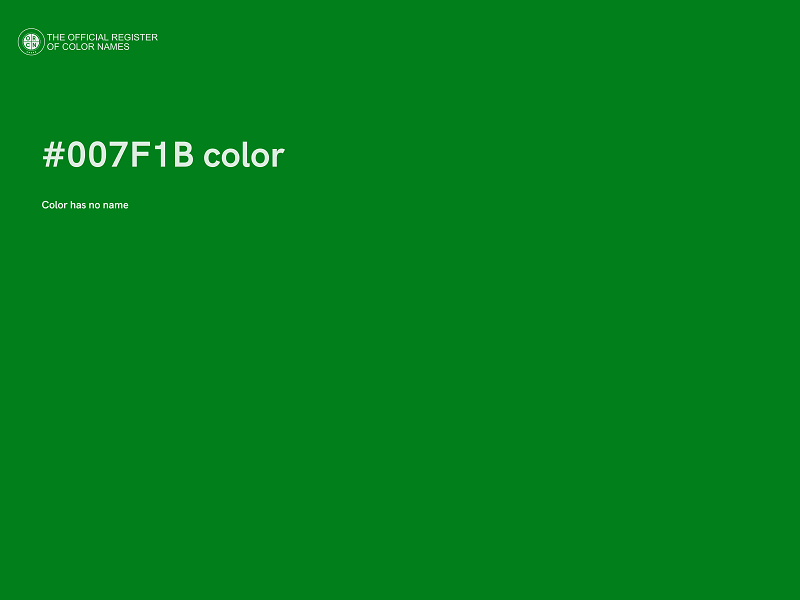 #007F1B color image