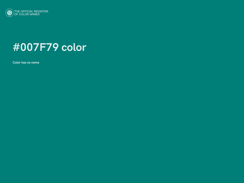 #007F79 color image