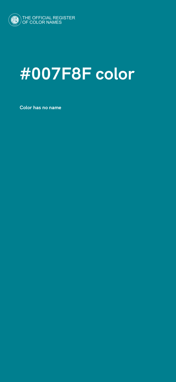 #007F8F color image