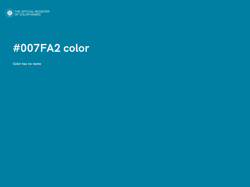 #007FA2 color image
