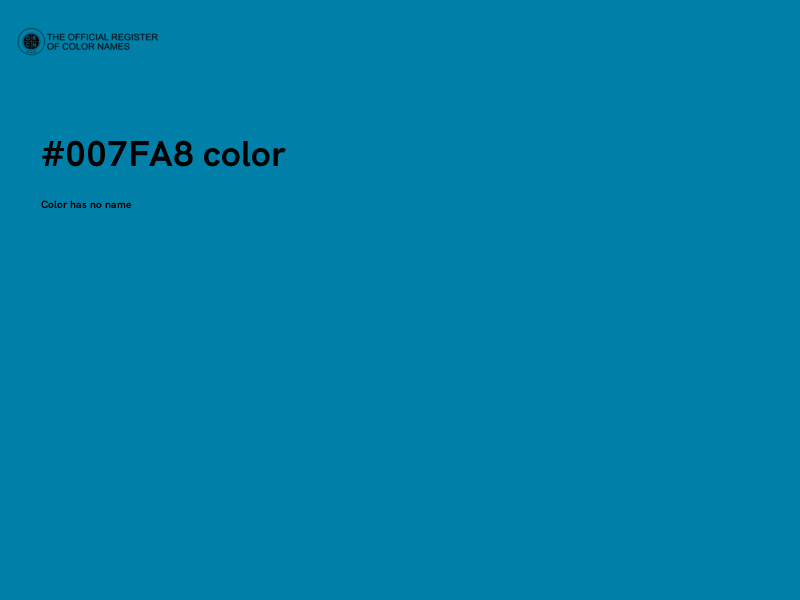 #007FA8 color image
