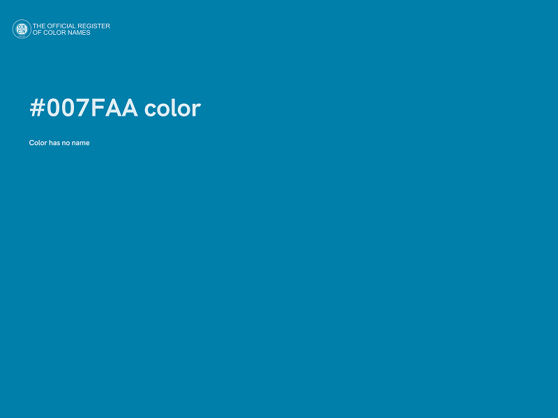 #007FAA color image