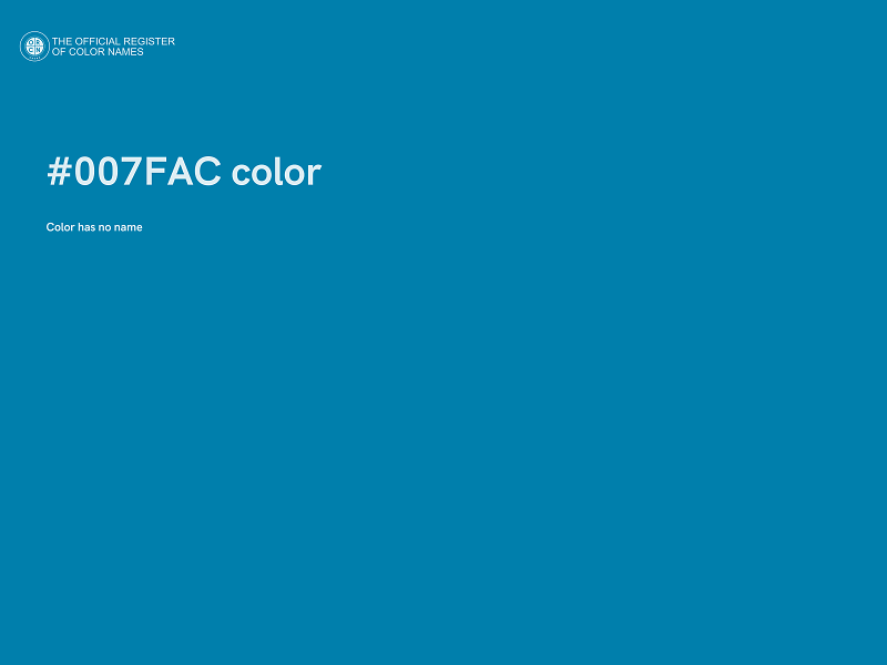 #007FAC color image