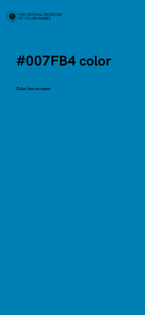 #007FB4 color image
