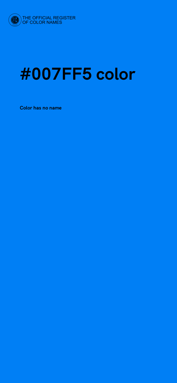 #007FF5 color image