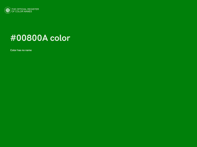 #00800A color image