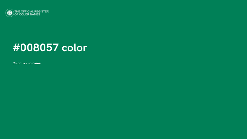 #008057 color image