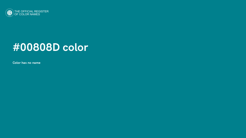 #00808D color image