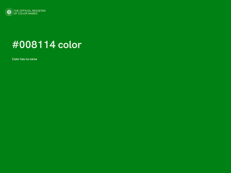 #008114 color image