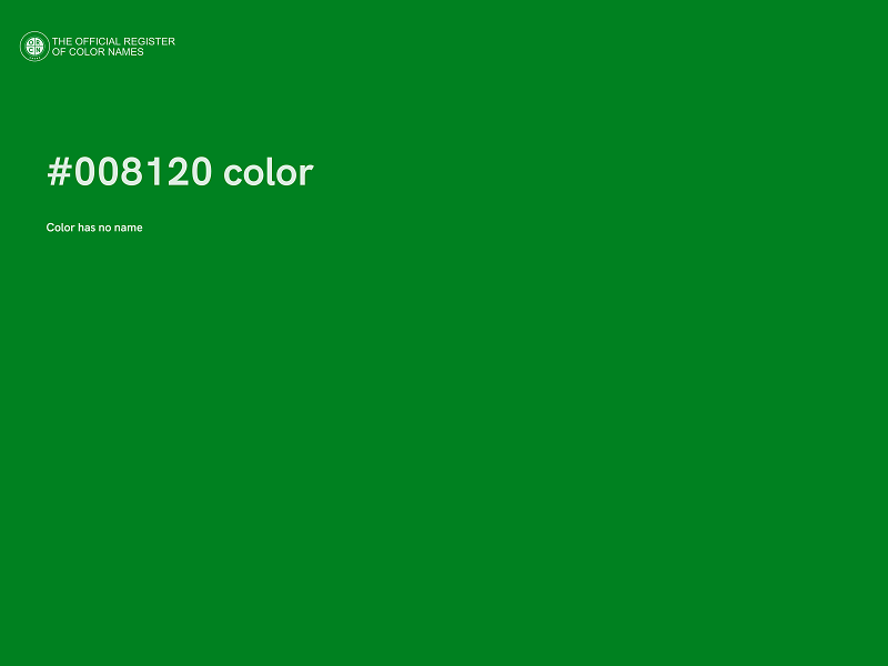 #008120 color image