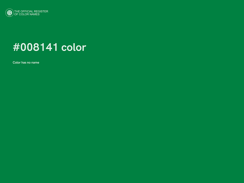 #008141 color image