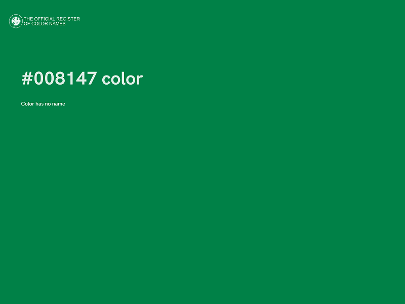 #008147 color image