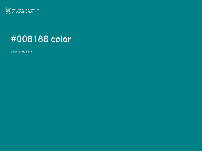 #008188 color image