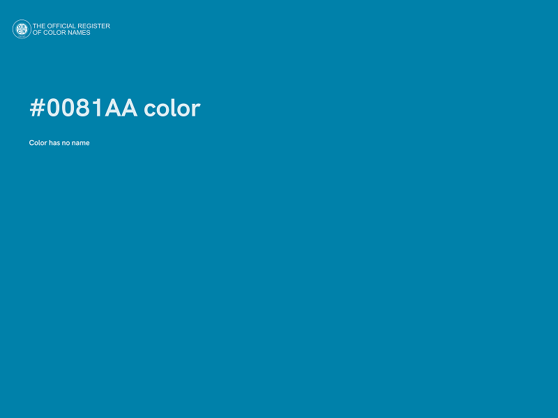 #0081AA color image