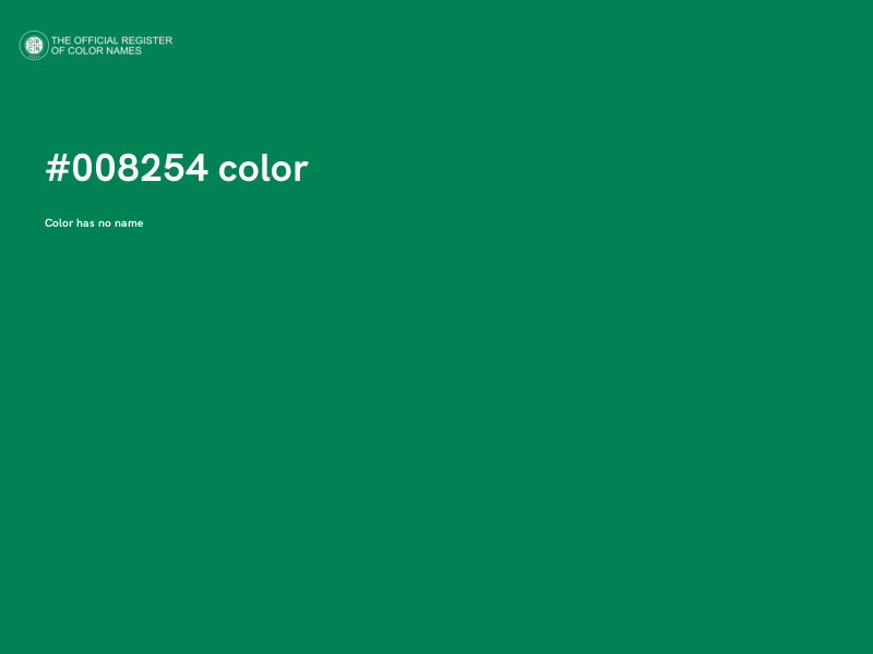 #008254 color image