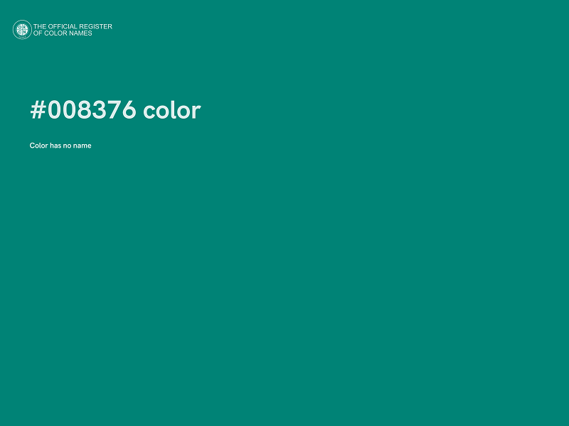 #008376 color image