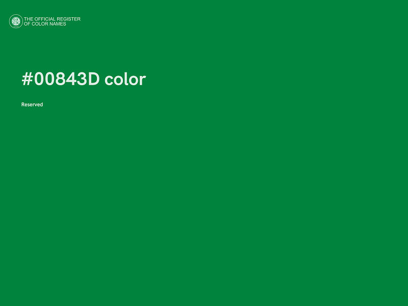#00843D color image