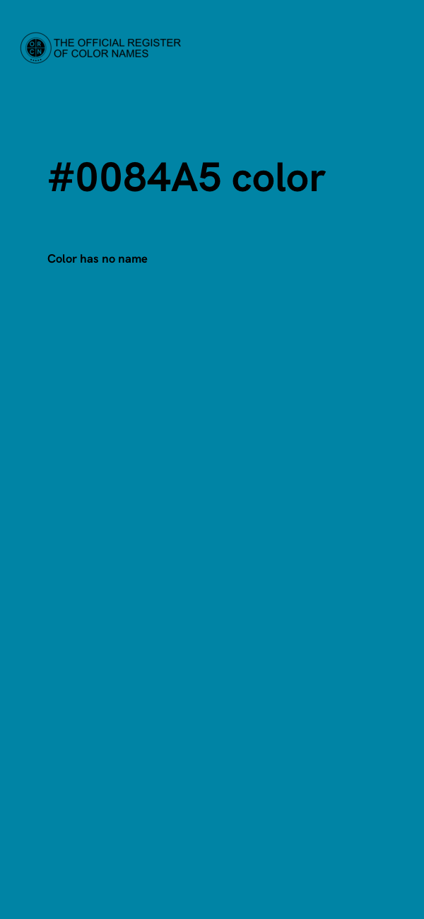 #0084A5 color image