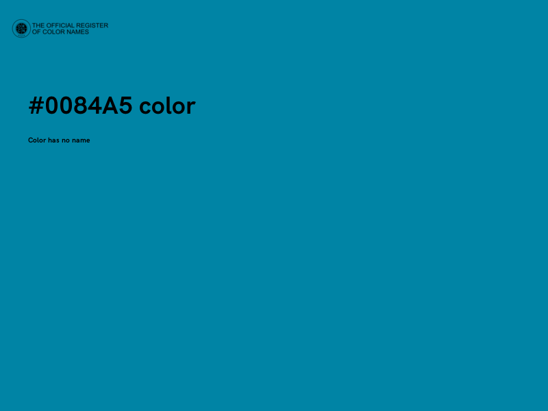 #0084A5 color image