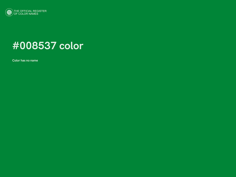 #008537 color image