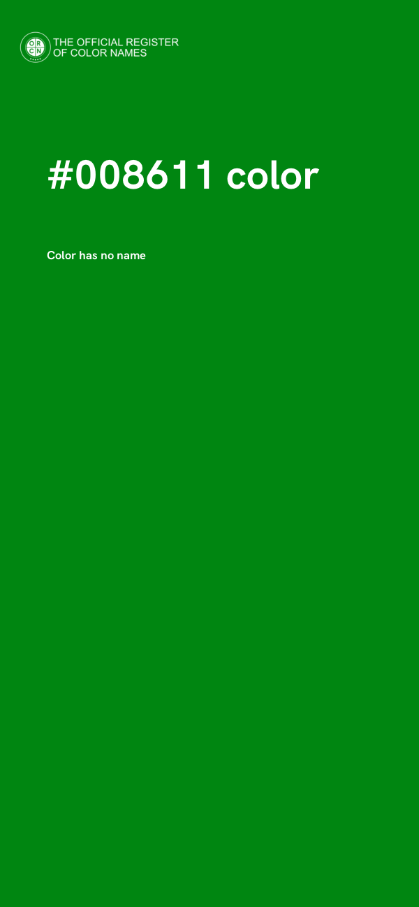 #008611 color image