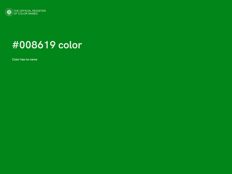 #008619 color image