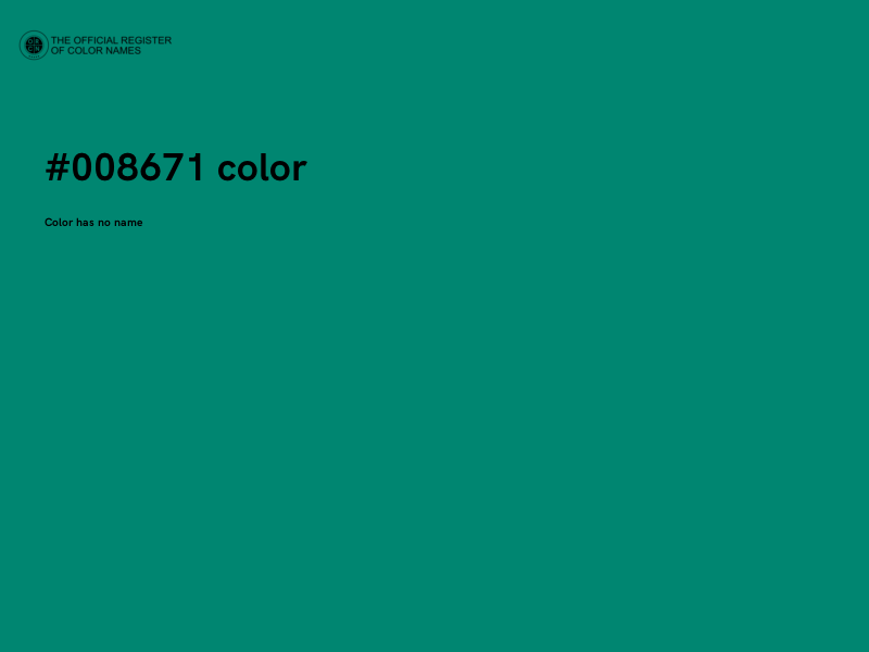 #008671 color image