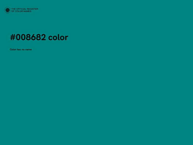 #008682 color image