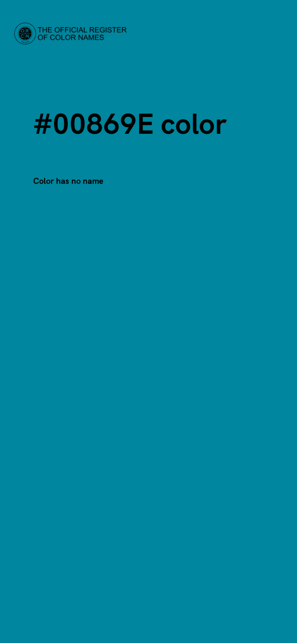 #00869E color image