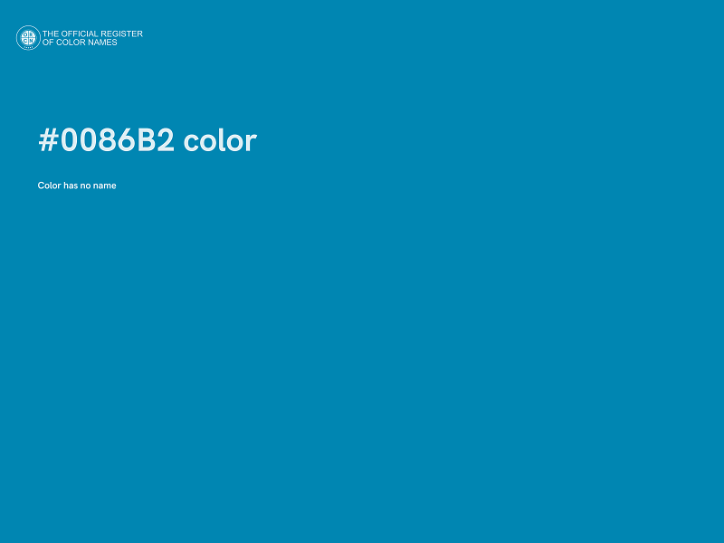 #0086B2 color image