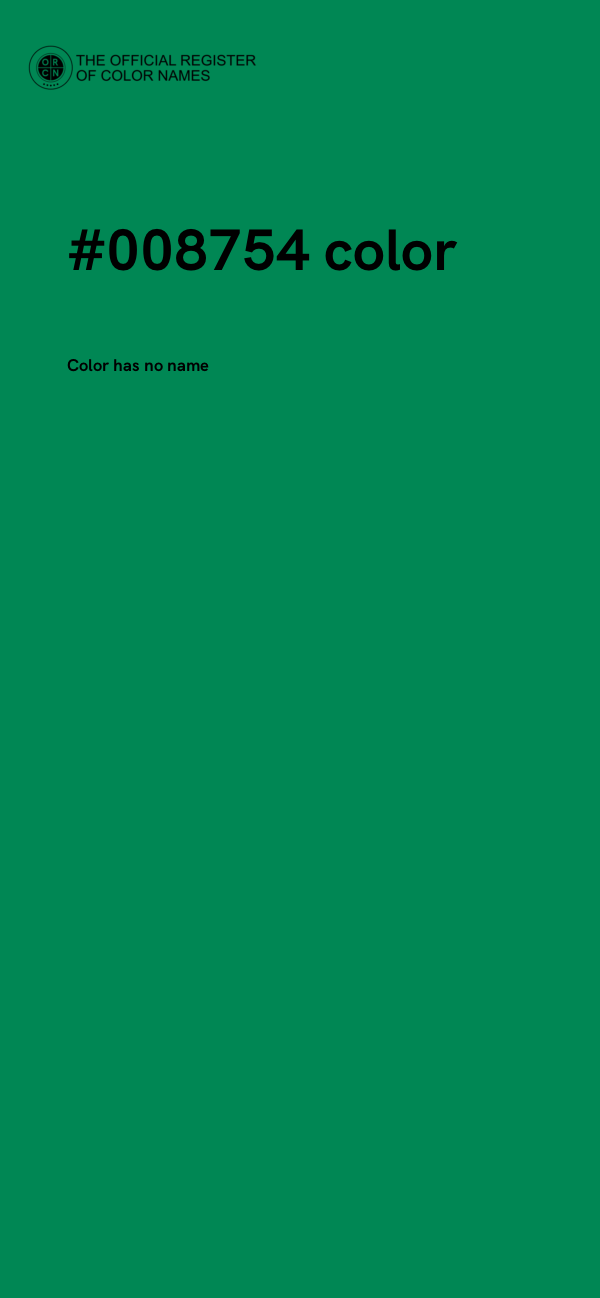#008754 color image