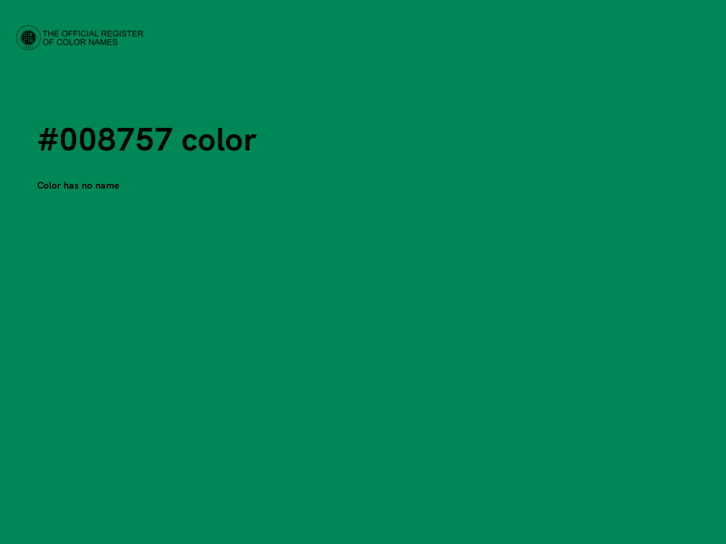 #008757 color image
