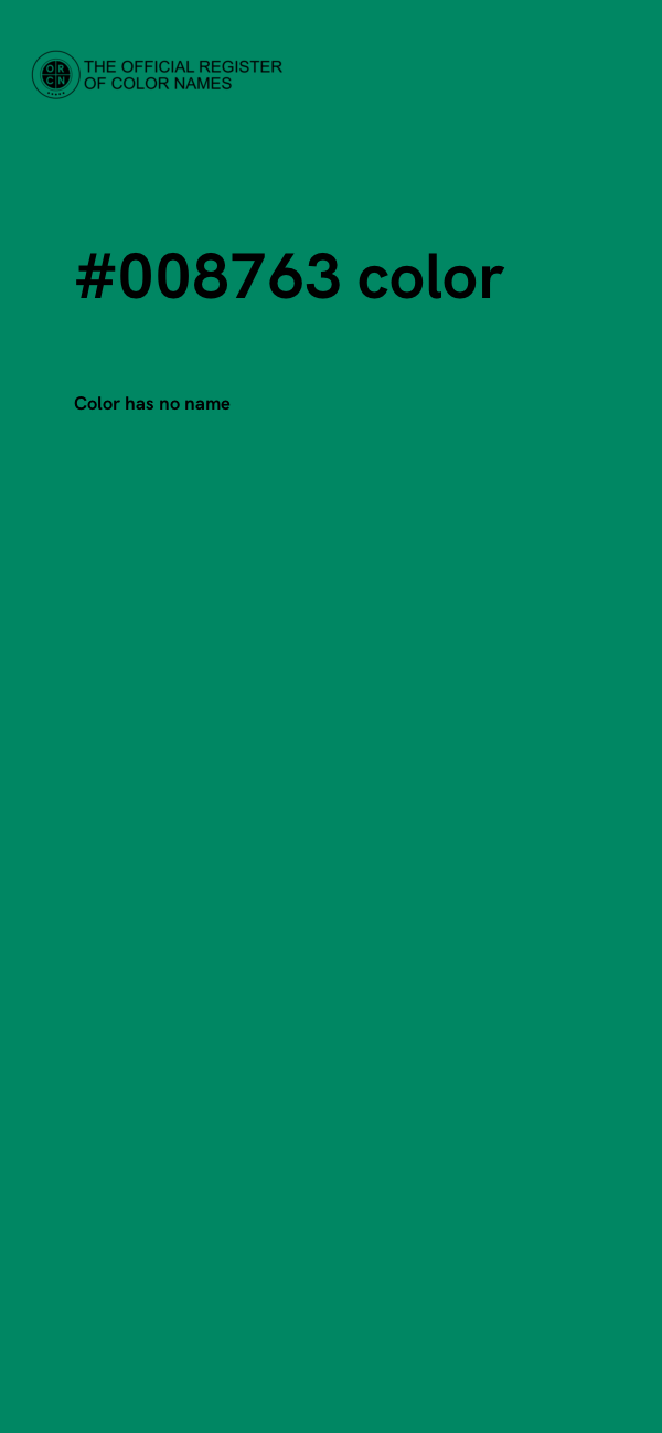 #008763 color image