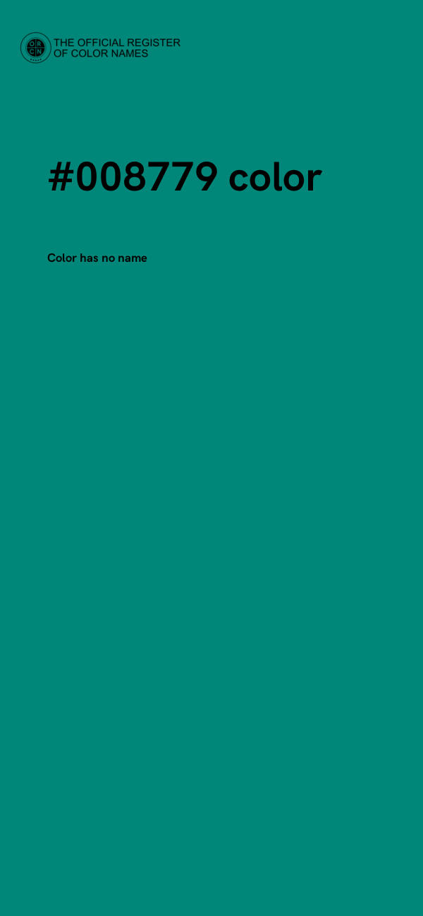 #008779 color image