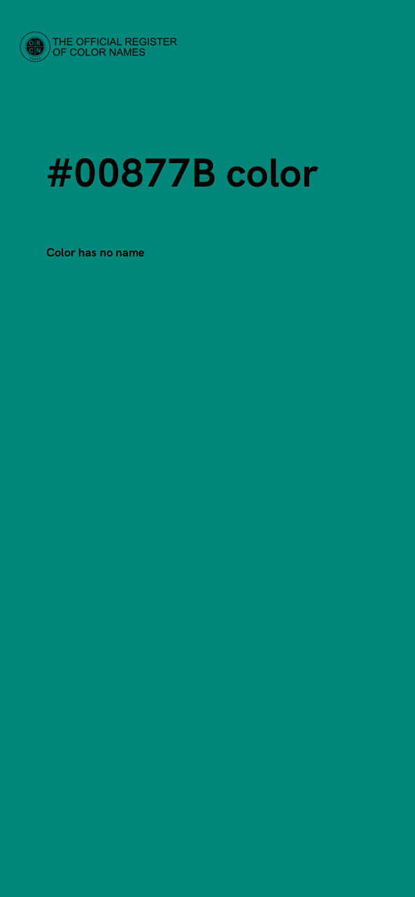 #00877B color image