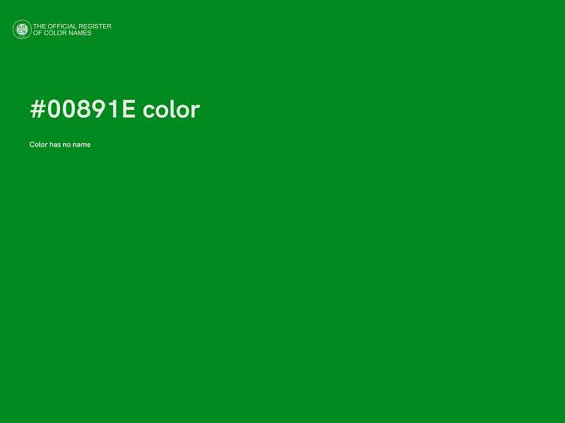 #00891E color image