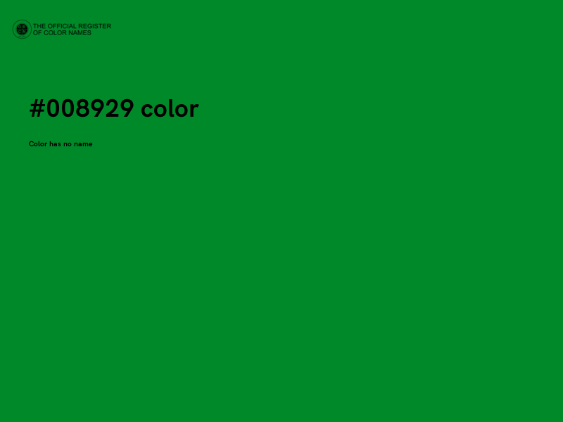 #008929 color image