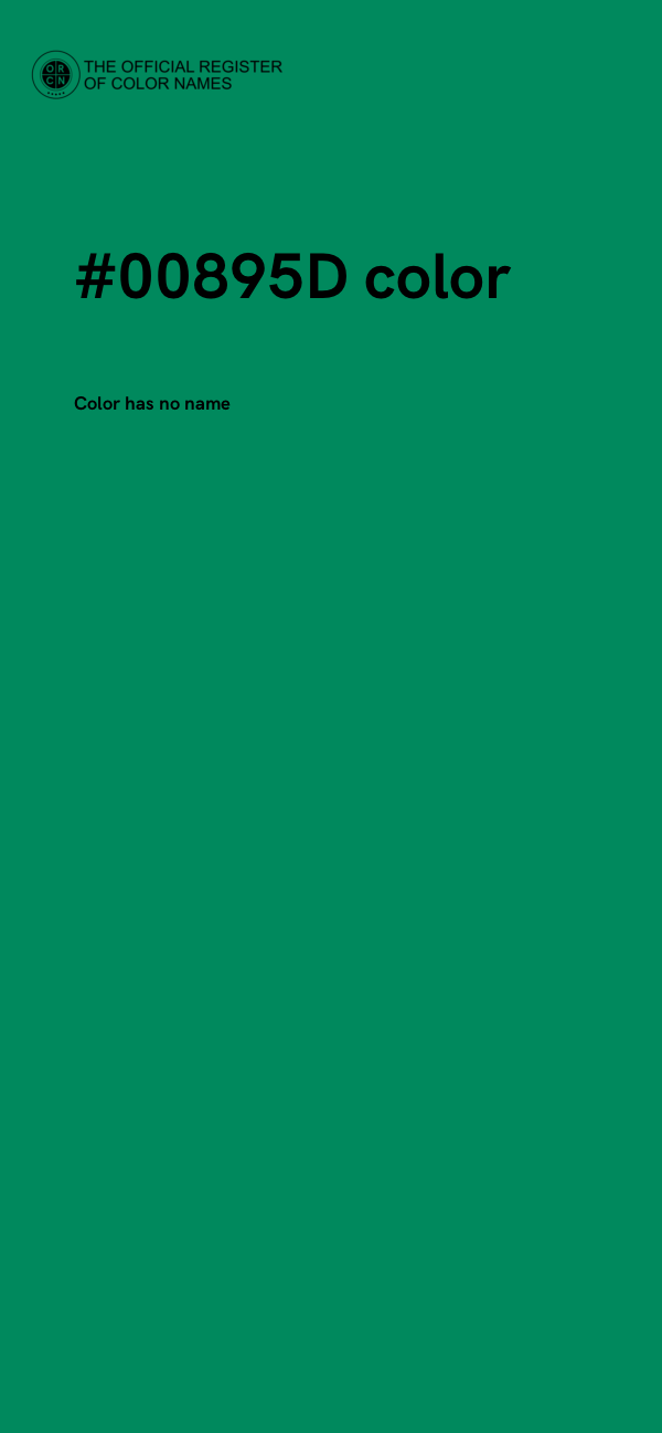 #00895D color image