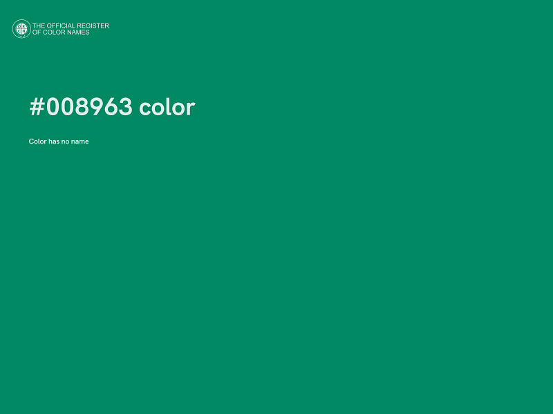 #008963 color image