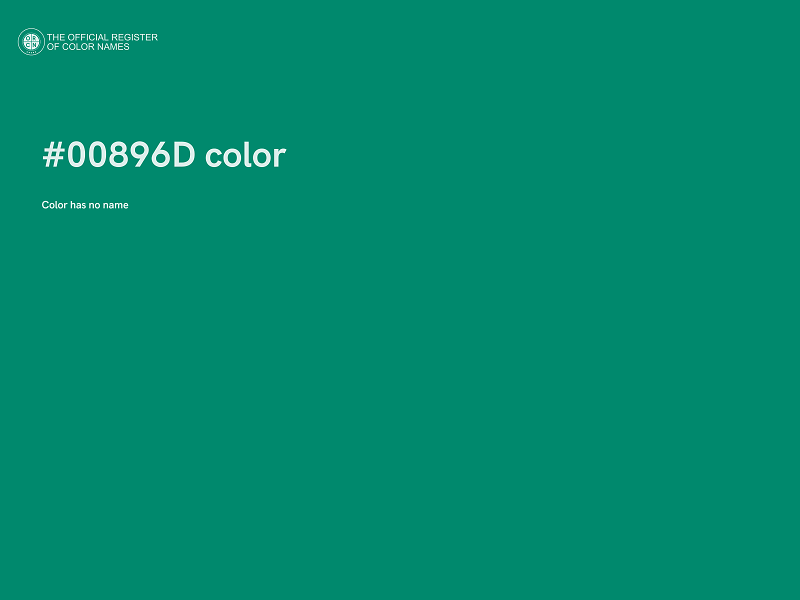 #00896D color image