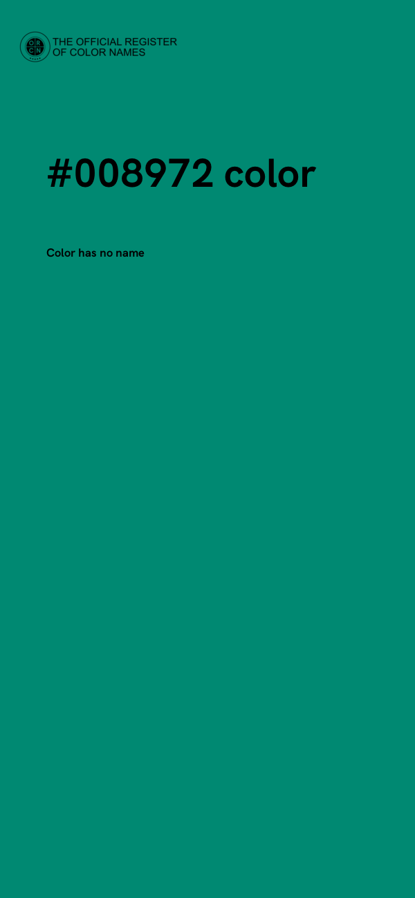 #008972 color image