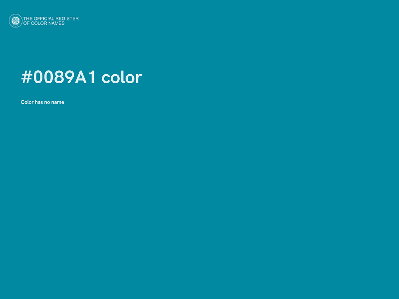 #0089A1 color image
