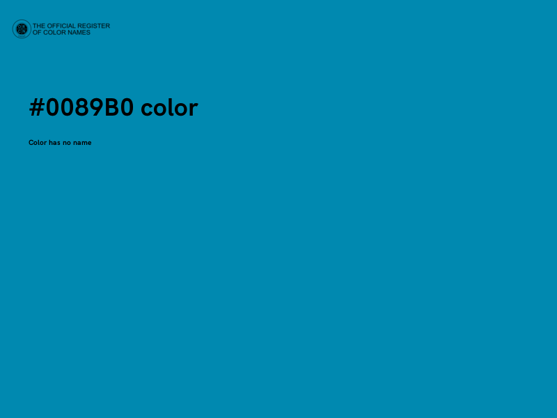 #0089B0 color image
